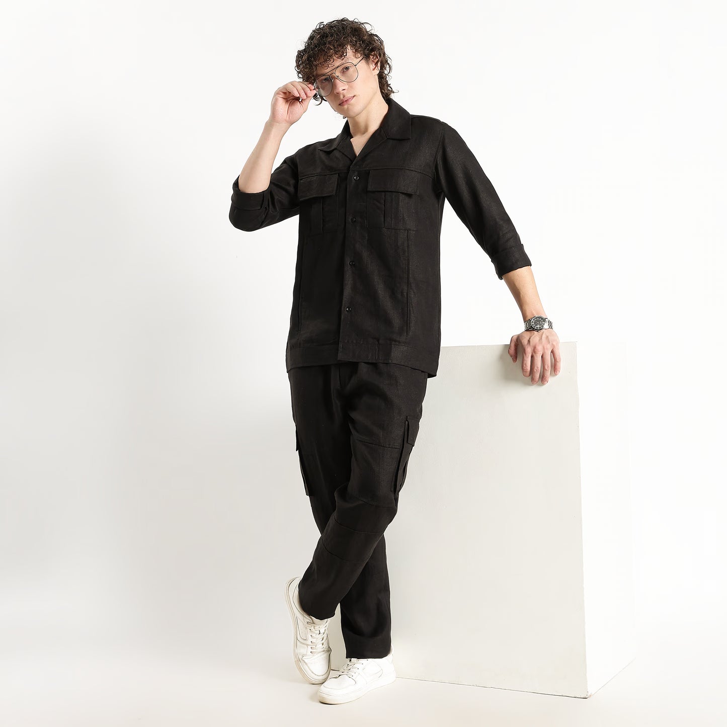 Armatura – Premium 25 Lea Linen Shacket – Noiré