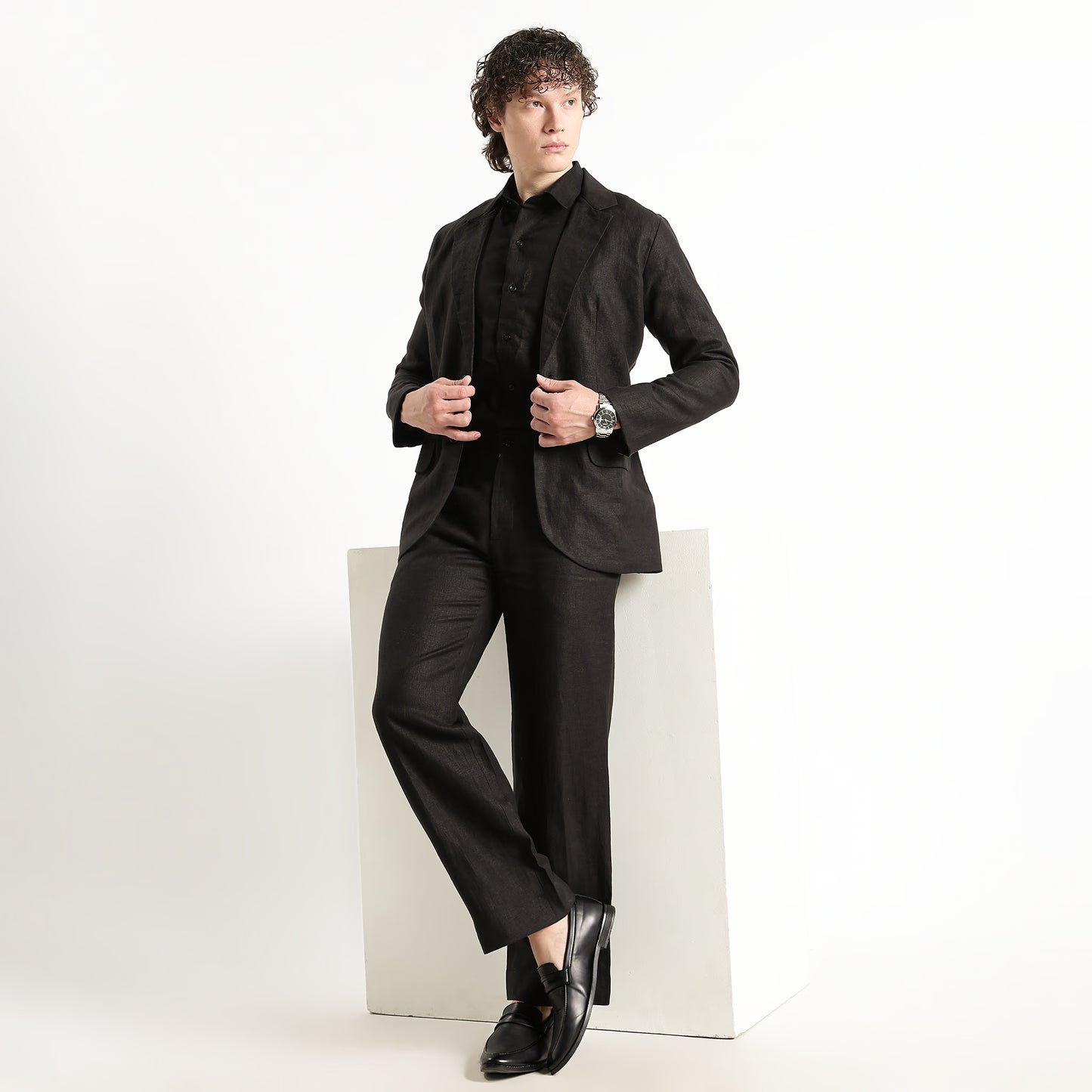 Senor – Luxury Tailored 25 Lea Pure Linen Blazer – Noiré