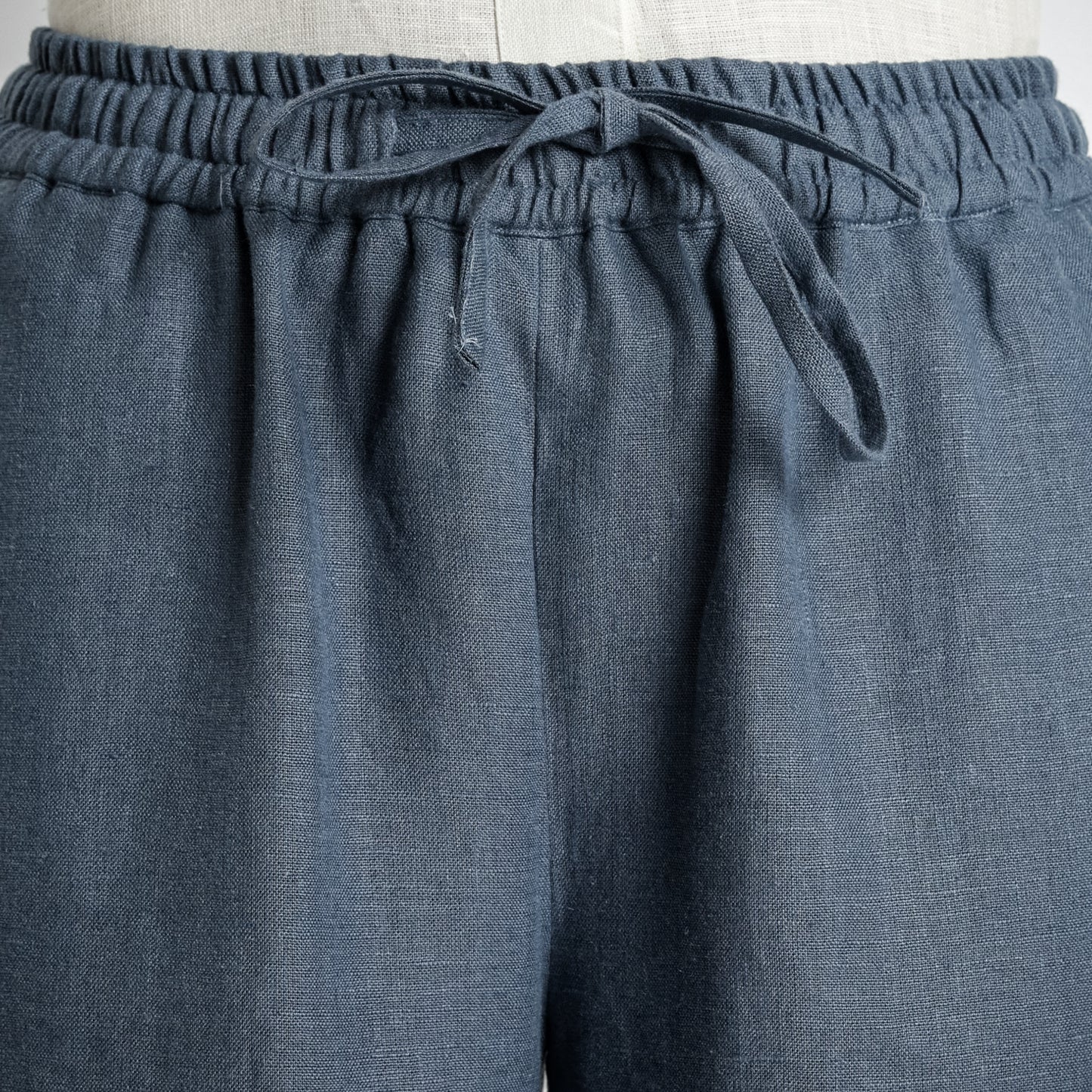 Sarah – Relaxed Drawstring Linen Lounge Pants – Pacific