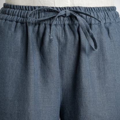 Sarah – Relaxed Drawstring Linen Lounge Pants – Pacific