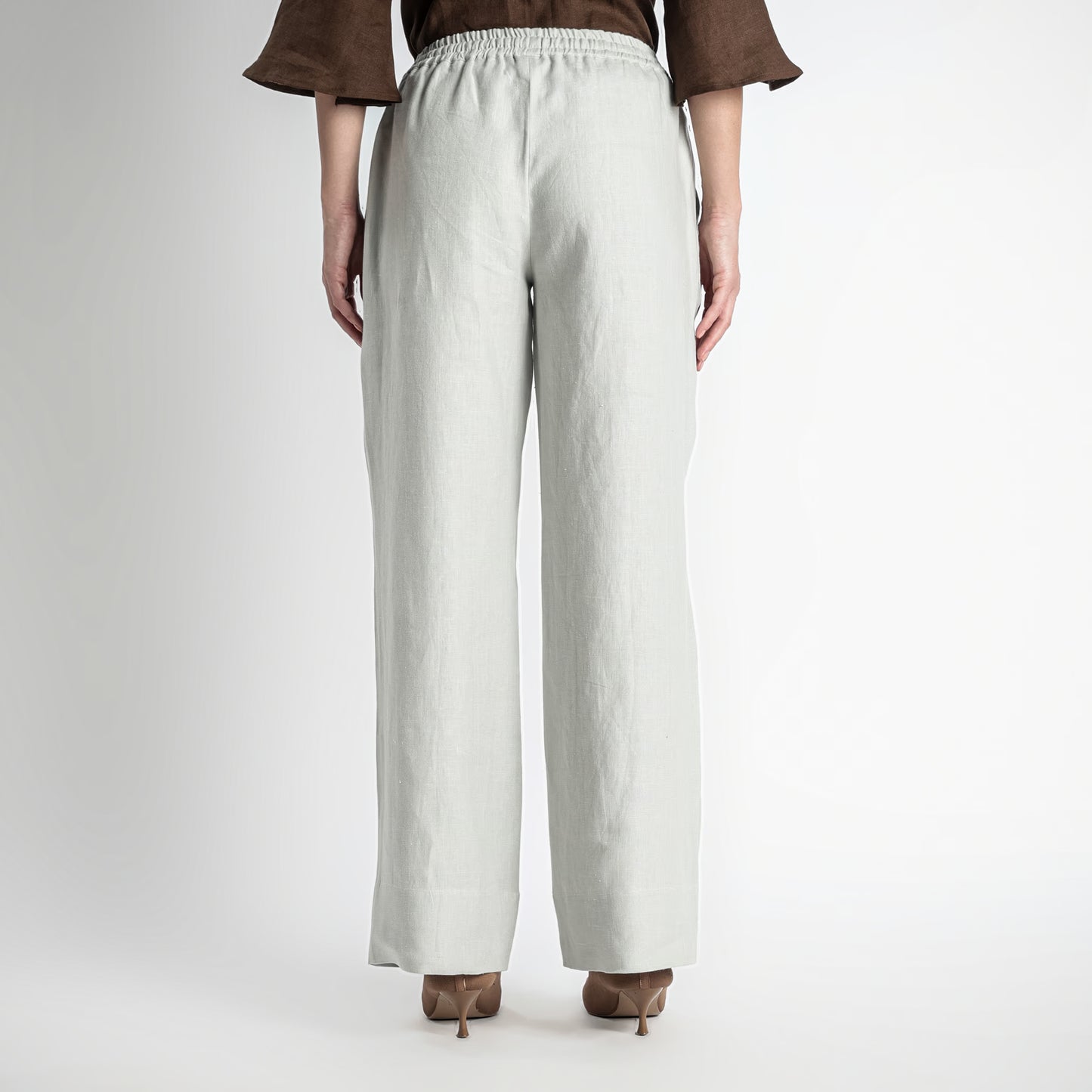 Sarah – Relaxed Drawstring Linen Lounge Pants – Celesta