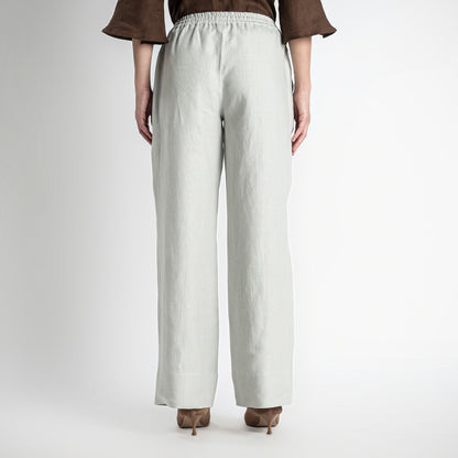 Sarah – Relaxed Drawstring Linen Lounge Pants – Celesta