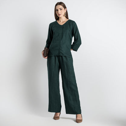 Gadot – Premium Concealed Placket Linen Shirt – Heron