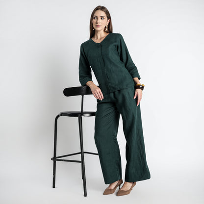 Gadot – Premium Concealed Placket Linen Shirt – Heron