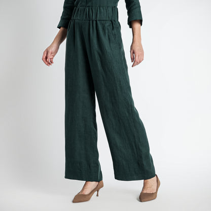 Gaga – Premium Relaxed Linen Trousers – Heron