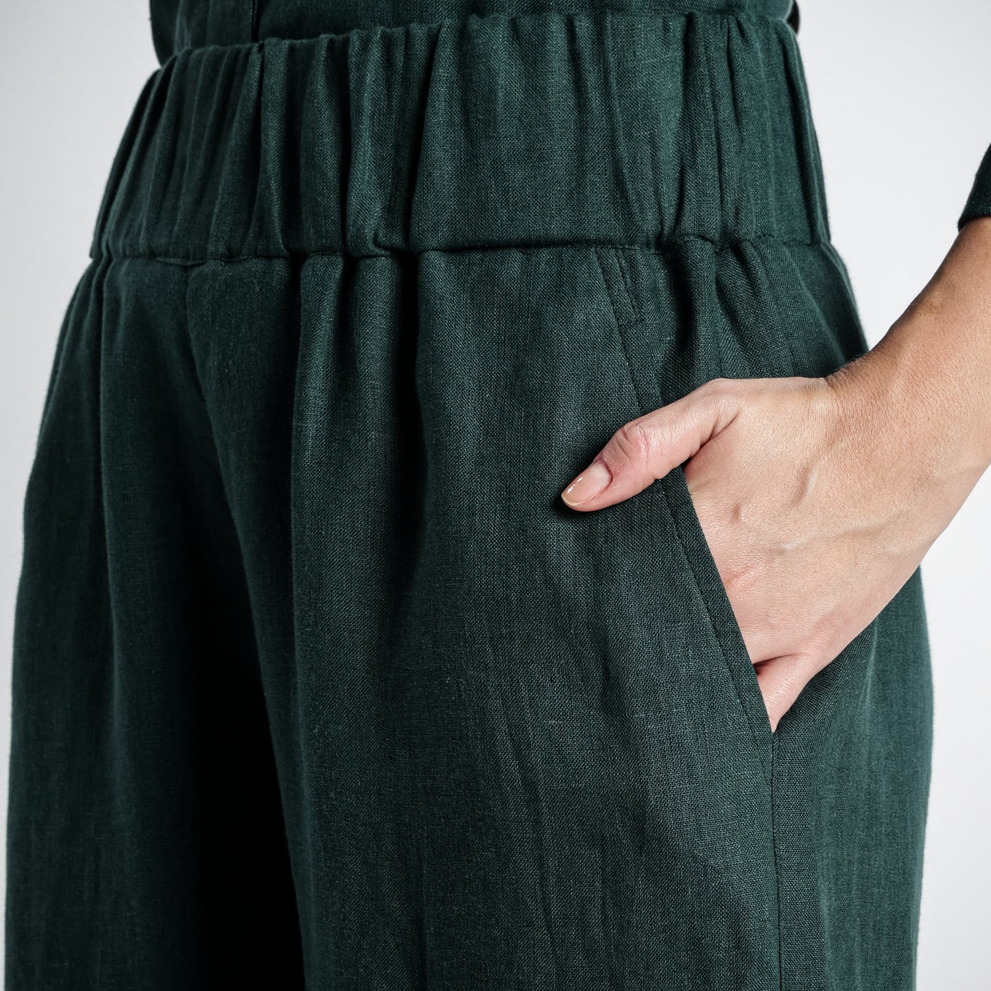 Gaga – Premium Relaxed Linen Trousers – Heron