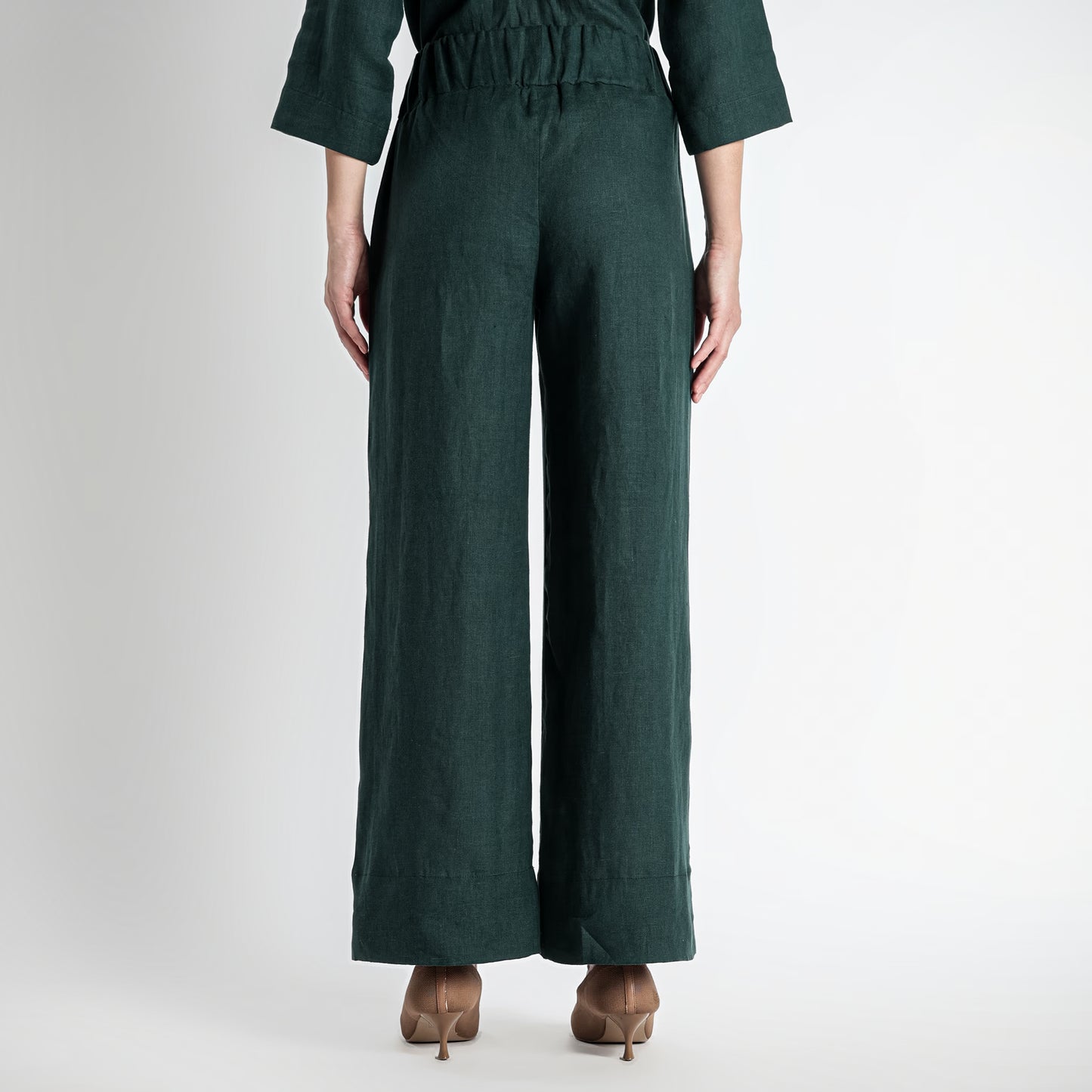 Gaga – Premium Relaxed Linen Trousers – Heron