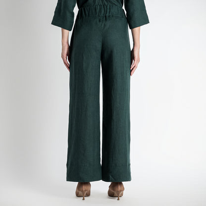 Gaga – Premium Relaxed Linen Trousers – Heron