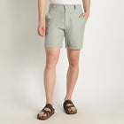 Bangkok – Premium Pleated Linen Shorts – Olive