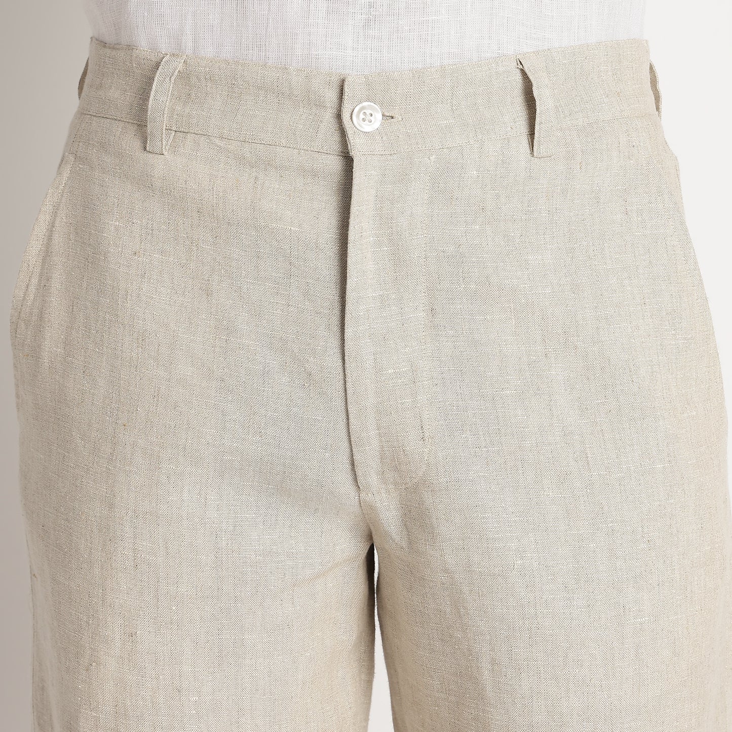 Bangkok – Premium Pleated Linen Shorts – Sand