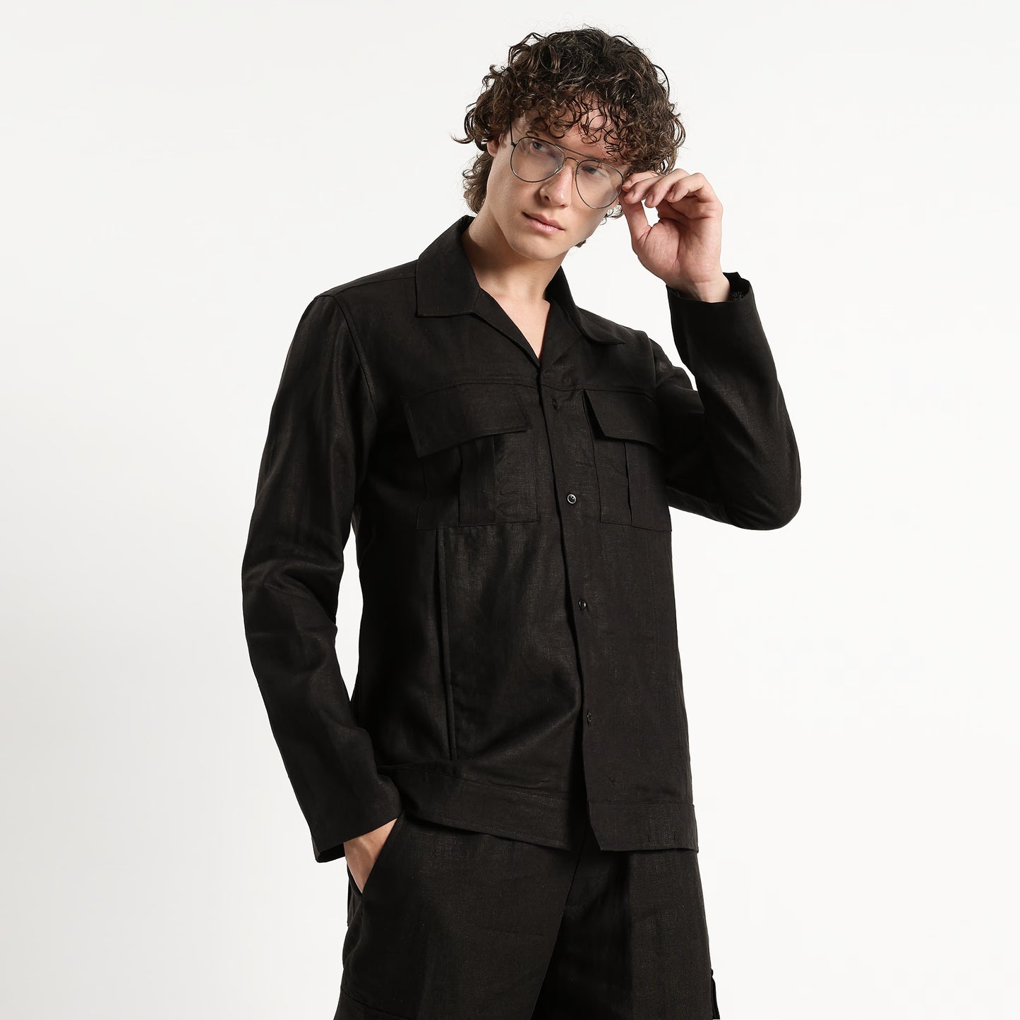 Armatura – Premium 25 Lea Linen Shacket – Noiré