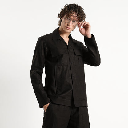 Armatura – Premium 25 Lea Linen Shacket – Noiré