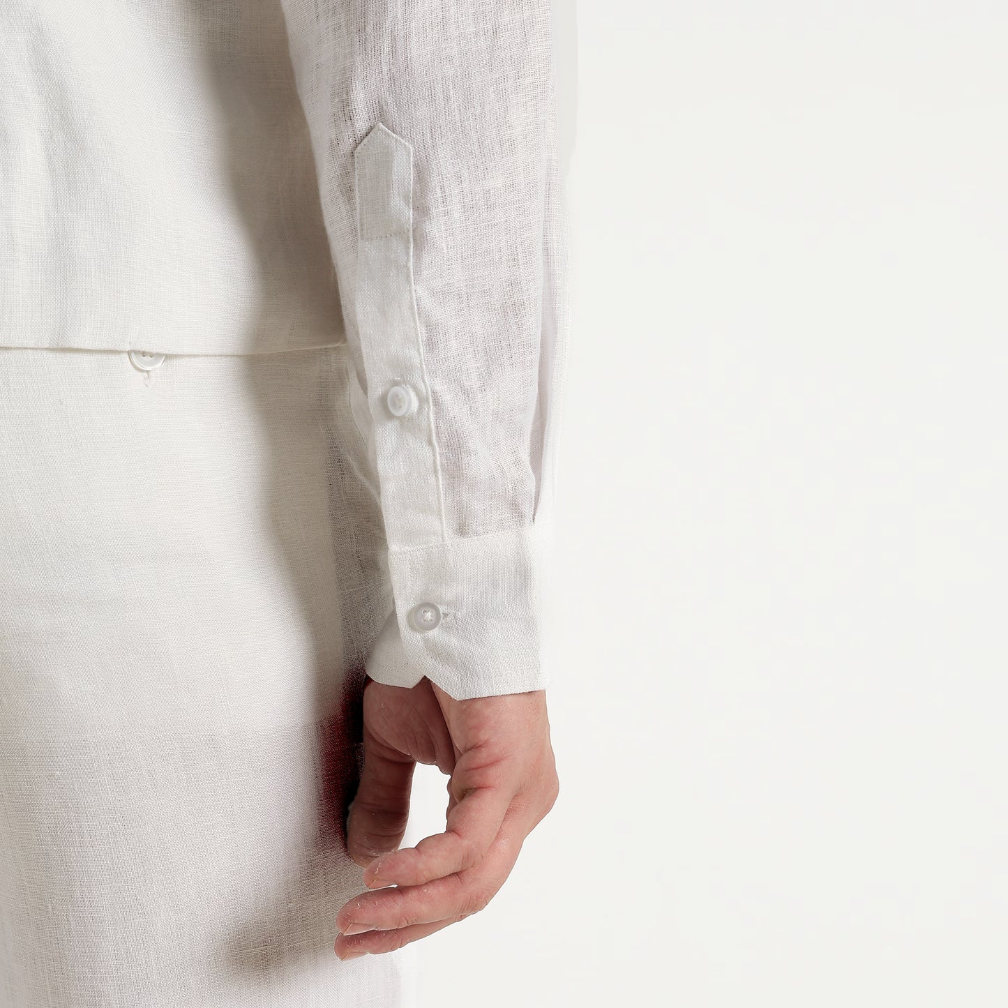Rico – Luxury Tailored 25 Lea Pure Linen Waistcoat – Blanc