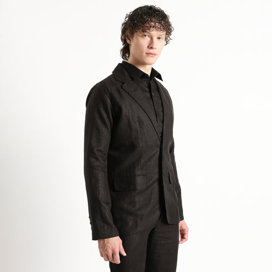 Senor – Luxury Tailored 25 Lea Pure Linen Blazer – Noiré