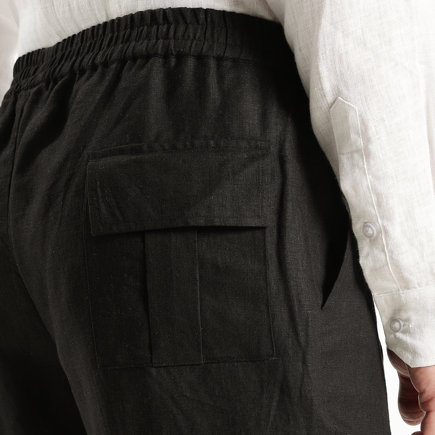 Utilita – Premium 25 Lea Linen Cargo Trousers – Noiré