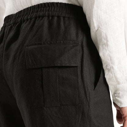 Utilita – Premium 25 Lea Linen Cargo Trousers – Noiré