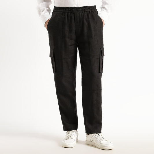 Utilita – Premium 25 Lea Linen Cargo Trousers – Noiré