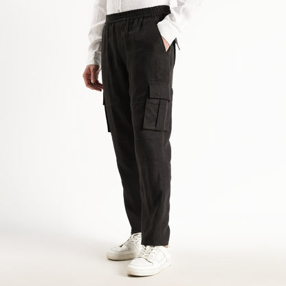 Utilita – Premium 25 Lea Linen Cargo Trousers – Noiré