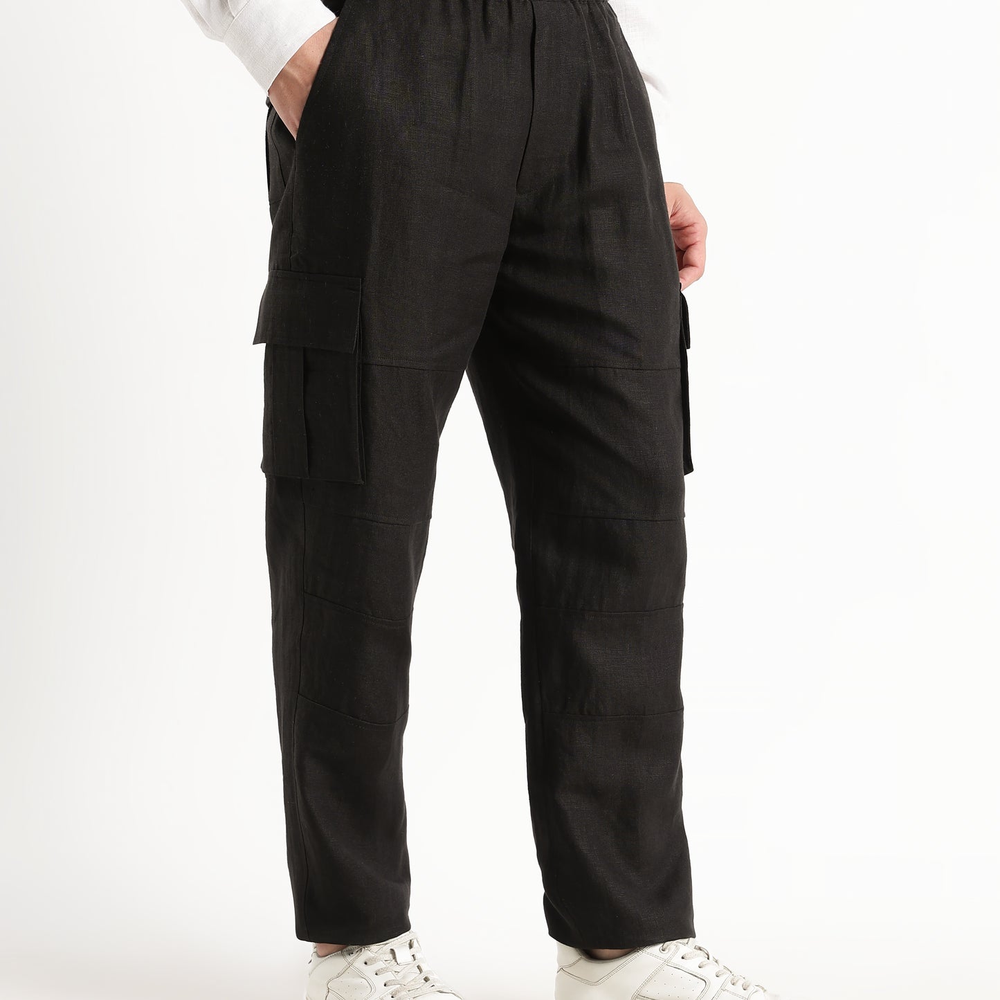 Utilita – Premium 25 Lea Linen Cargo Trousers – Noiré