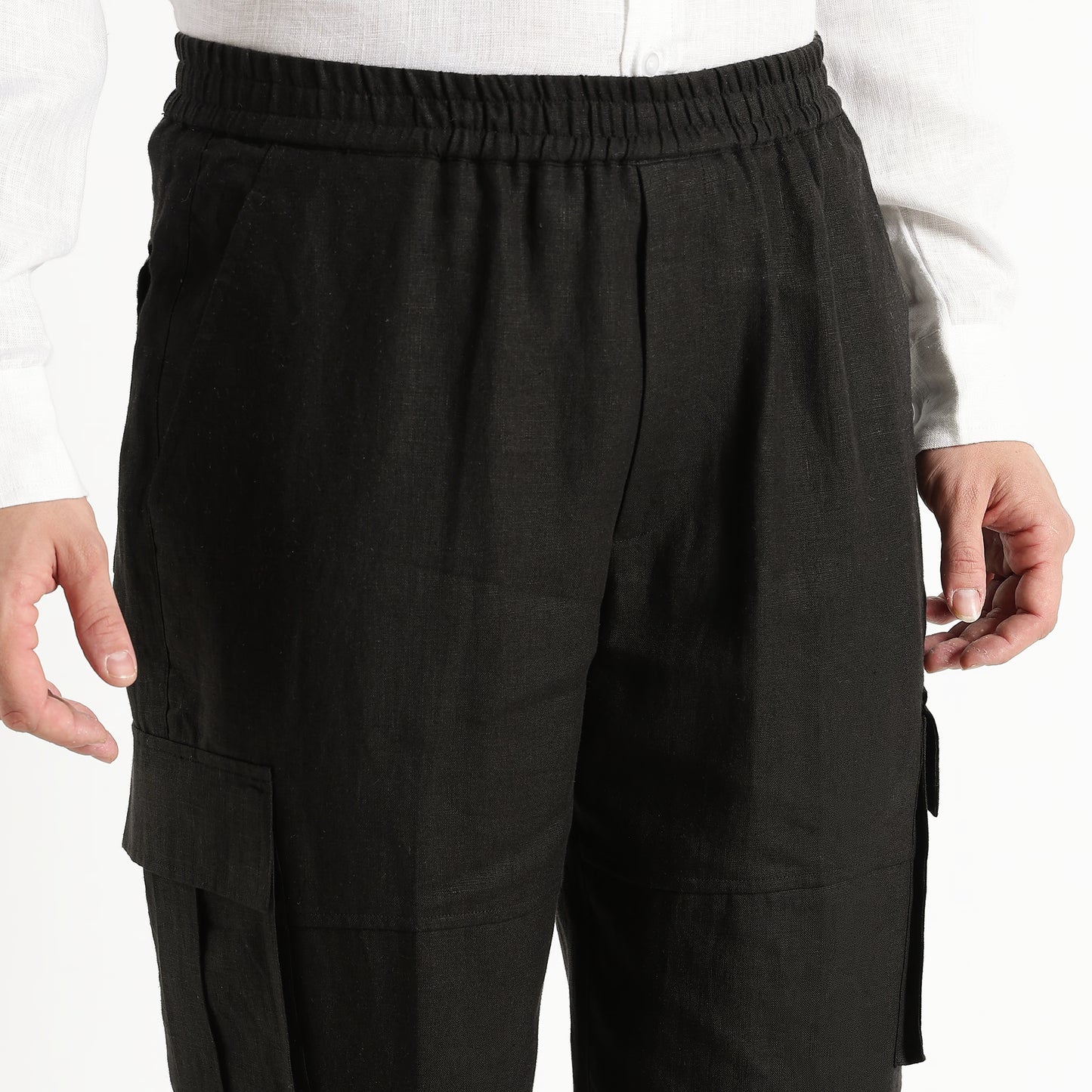 Utilita – Premium 25 Lea Linen Cargo Trousers – Noiré