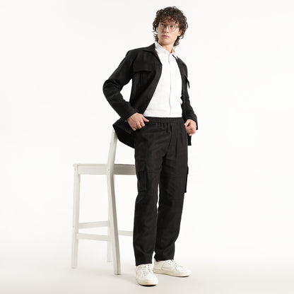 Utilita – Premium 25 Lea Linen Cargo Trousers – Noiré