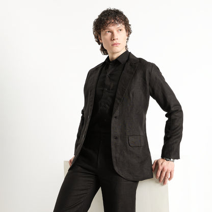 Senor – Luxury Tailored 25 Lea Pure Linen Blazer – Noiré