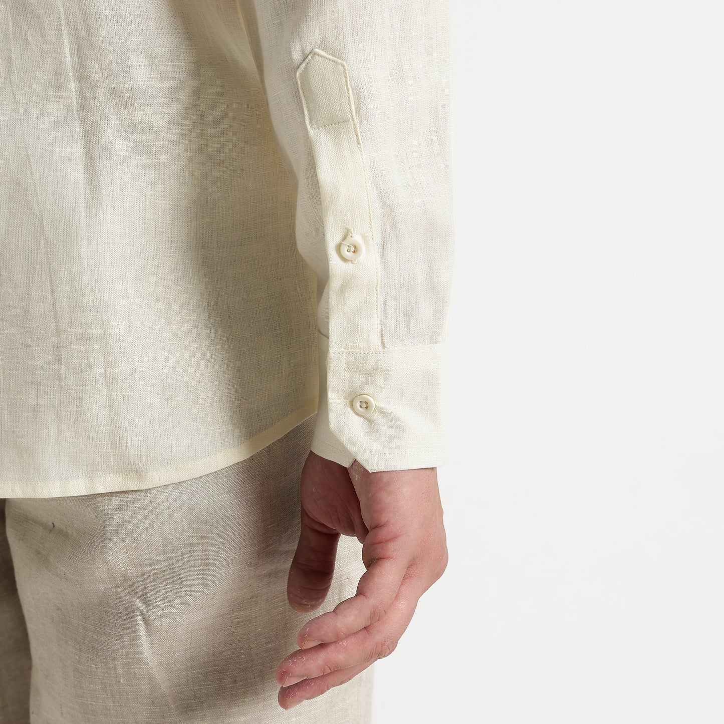 Titan – Heritage Classic Pure Linen Shirt – Butter