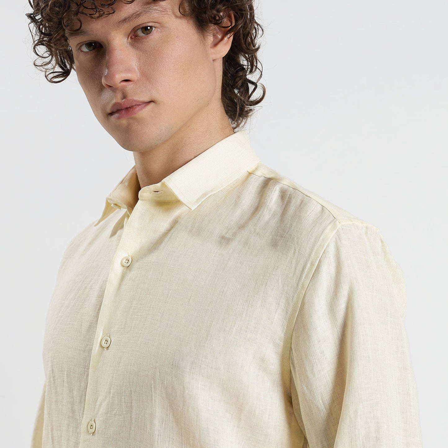 Titan – Heritage Classic Pure Linen Shirt – Butter