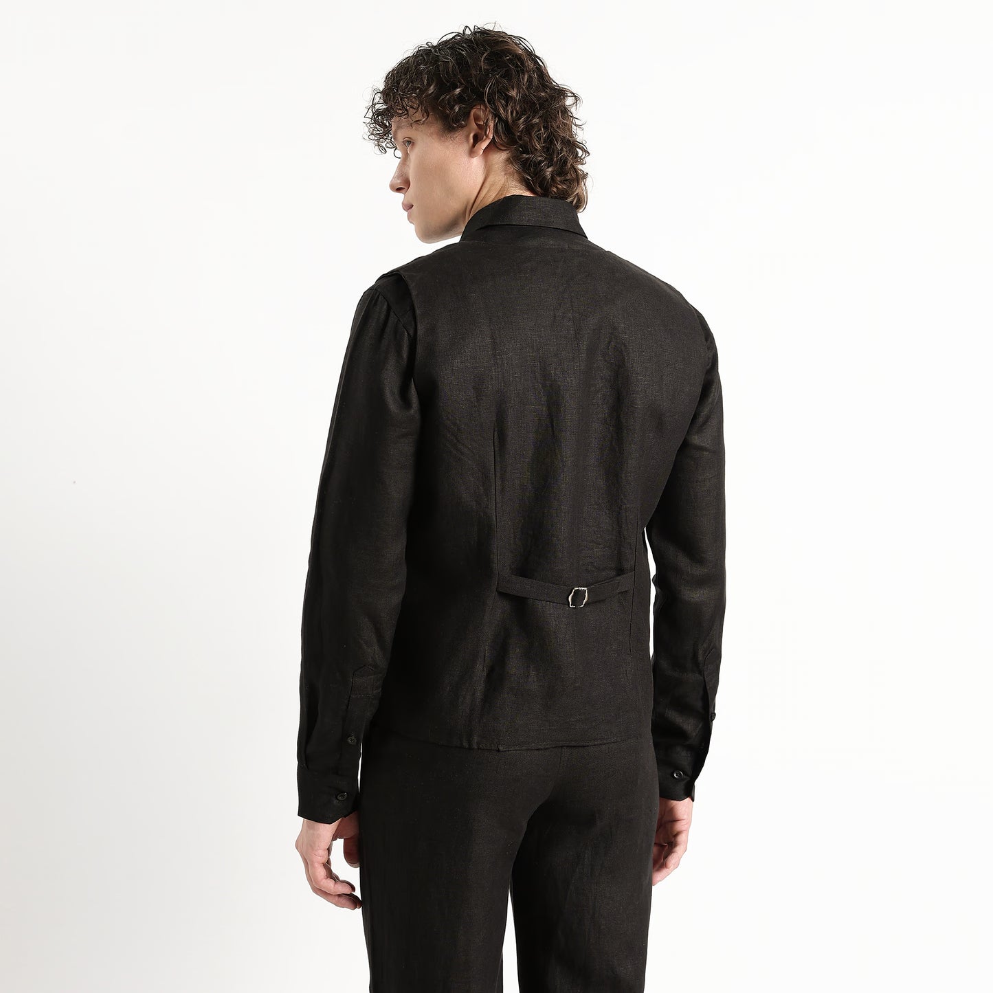 Rico – Luxury Tailored 25 Lea Pure Linen Waistcoat – Noiré