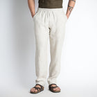 Solano – Premium Relaxed Linen Trousers – Sand