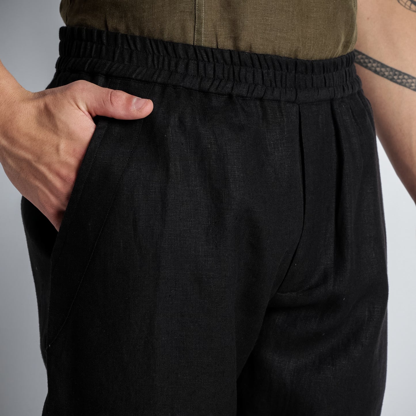 Solano – Premium Relaxed Linen Trousers – Noiré