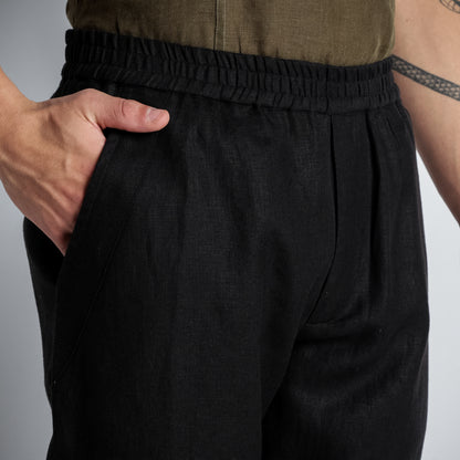 Solano – Premium Relaxed Linen Trousers – Noiré
