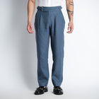 Regent – Tailored Gurkha Linen Trousers – Pacific
