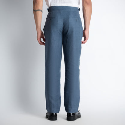 Regent – Tailored Gurkha Linen Trousers – Pacific