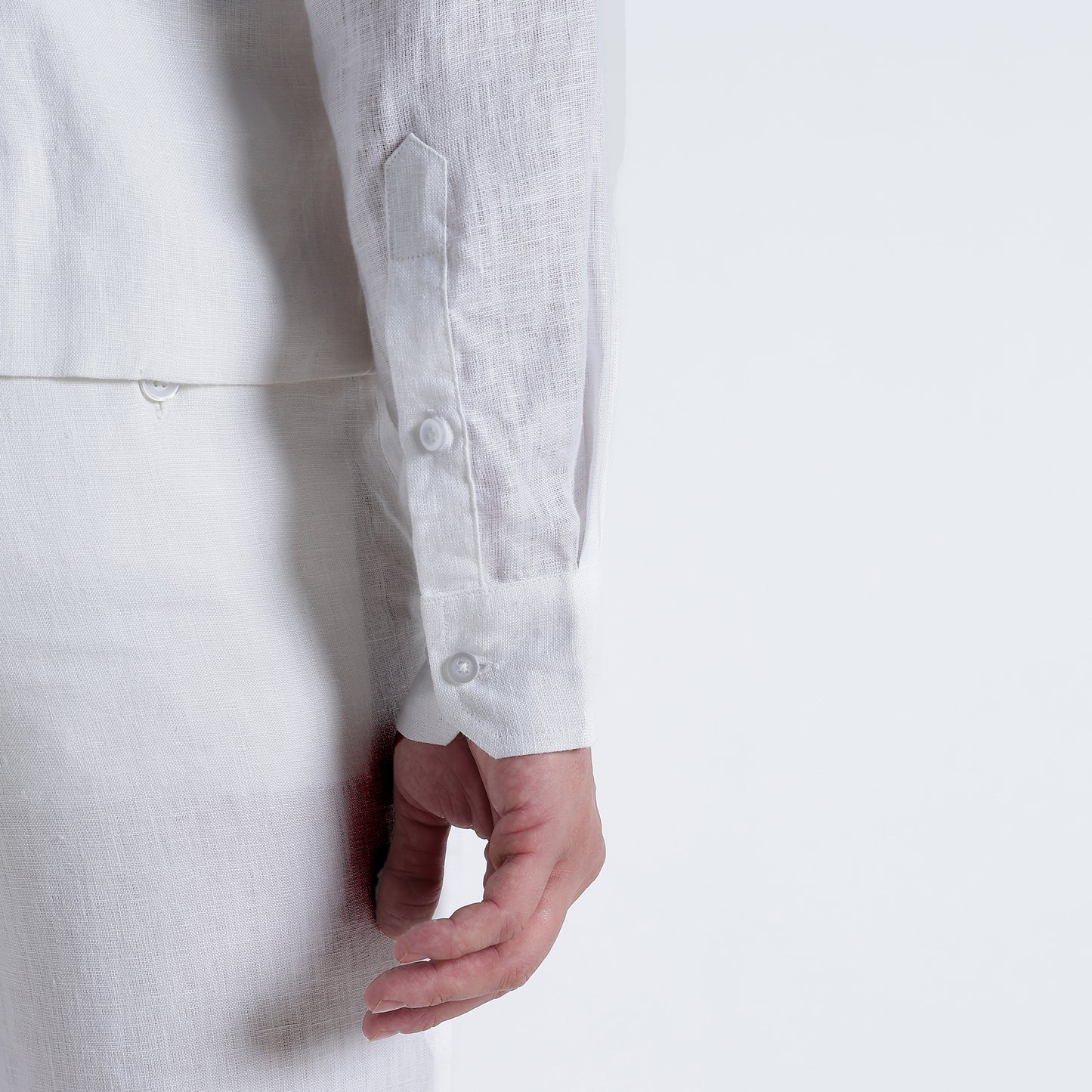 Rico – Luxury Tailored 25 Lea Pure Linen Waistcoat – Blanc