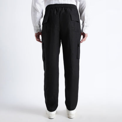 Utilita – Premium 25 Lea Linen Cargo Trousers – Noiré