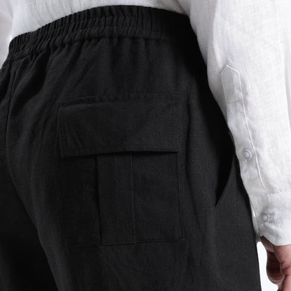 Utilita – Premium 25 Lea Linen Cargo Trousers – Noiré