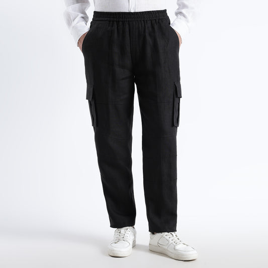 Utilita – Premium 25 Lea Linen Cargo Trousers – Noiré