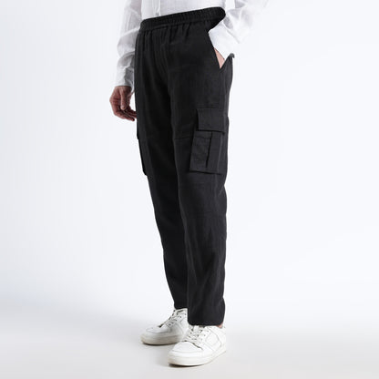 Utilita – Premium 25 Lea Linen Cargo Trousers – Noiré