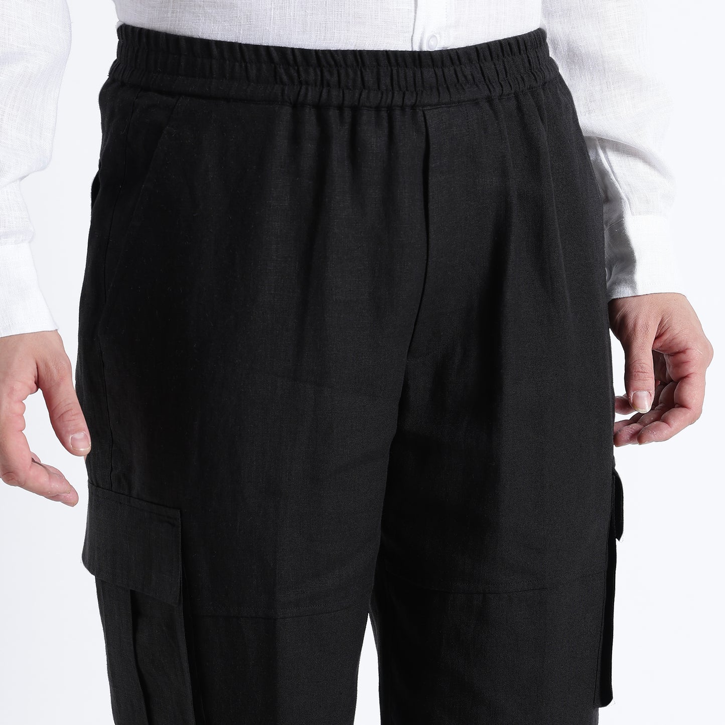Utilita – Premium 25 Lea Linen Cargo Trousers – Noiré