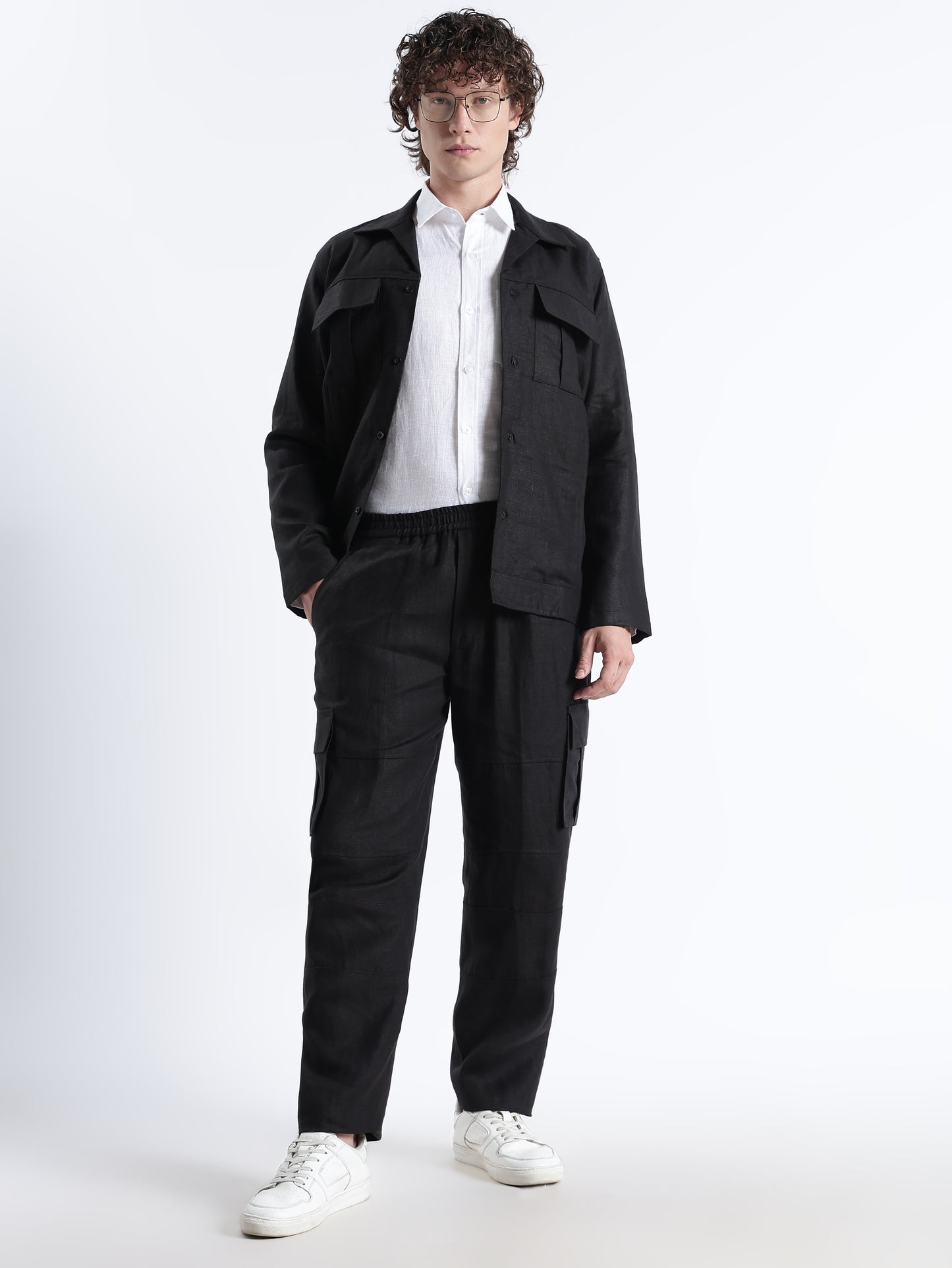 Utilita – Premium 25 Lea Linen Cargo Trousers – Noiré
