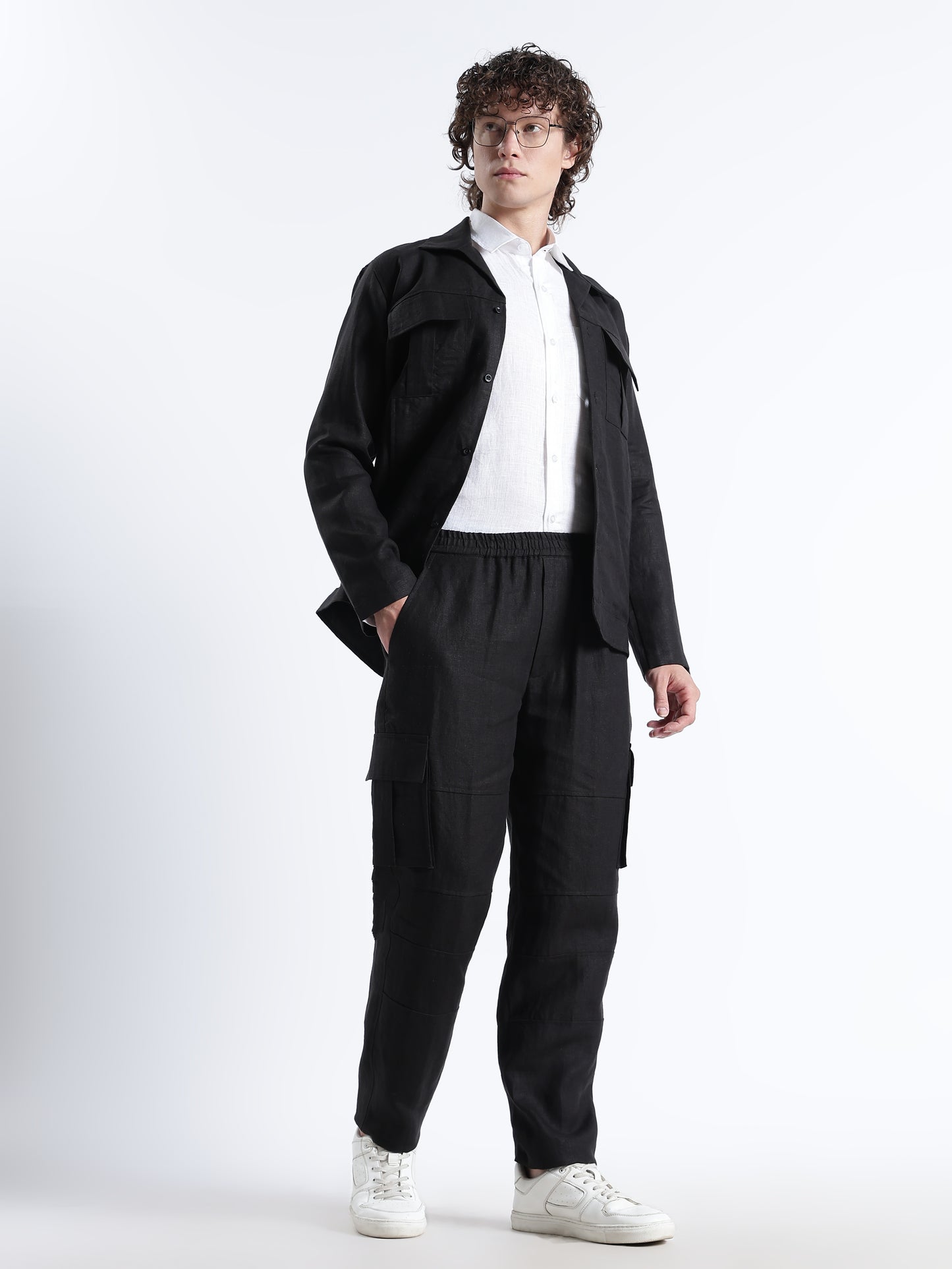 Utilita – Premium 25 Lea Linen Cargo Trousers – Noiré