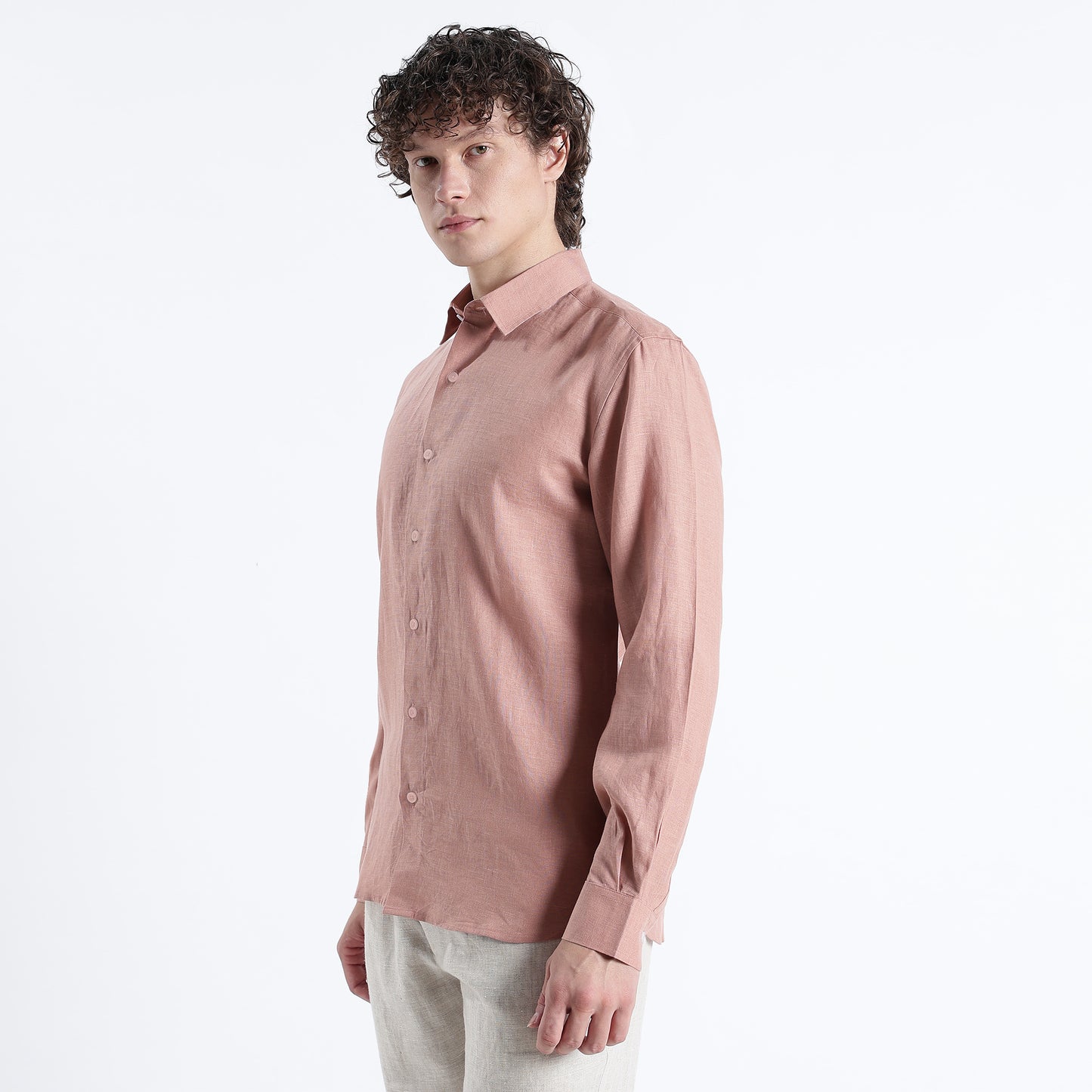 Titan – Heritage Classic Pure Linen Shirt – Clay