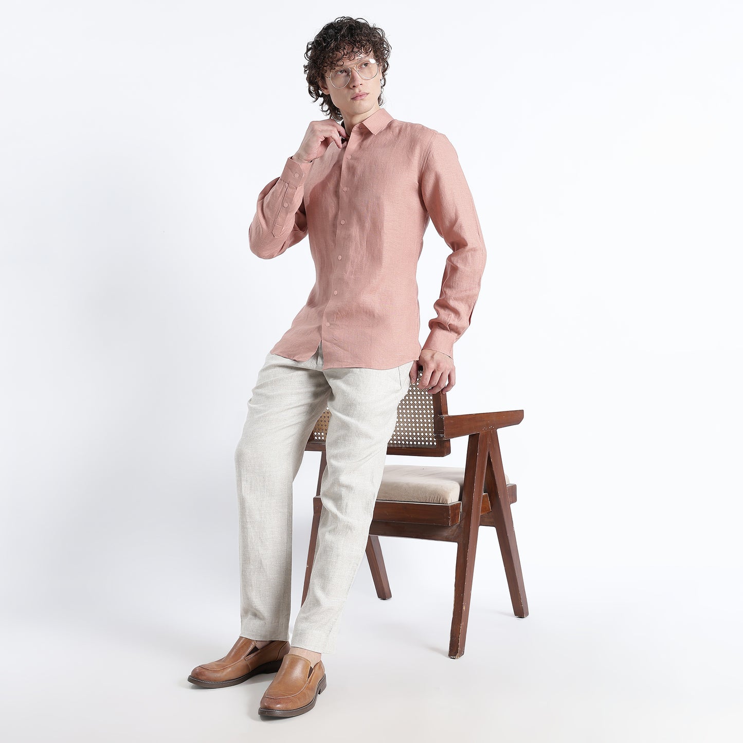 Titan – Heritage Classic Pure Linen Shirt – Clay