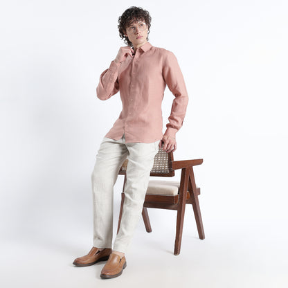 Titan – Heritage Classic Pure Linen Shirt – Clay