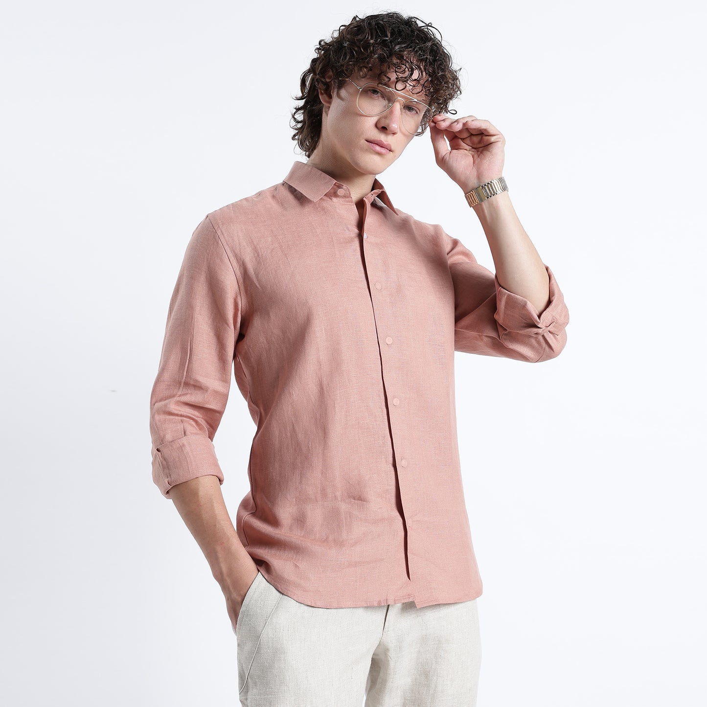 Titan – Heritage Classic Pure Linen Shirt – Clay