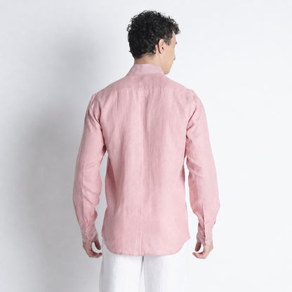 Countryman – Luxury Classic Button-Down Pure Linen Shirt – Bud
