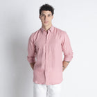 Countryman – Luxury Classic Button-Down Pure Linen Shirt – Bud