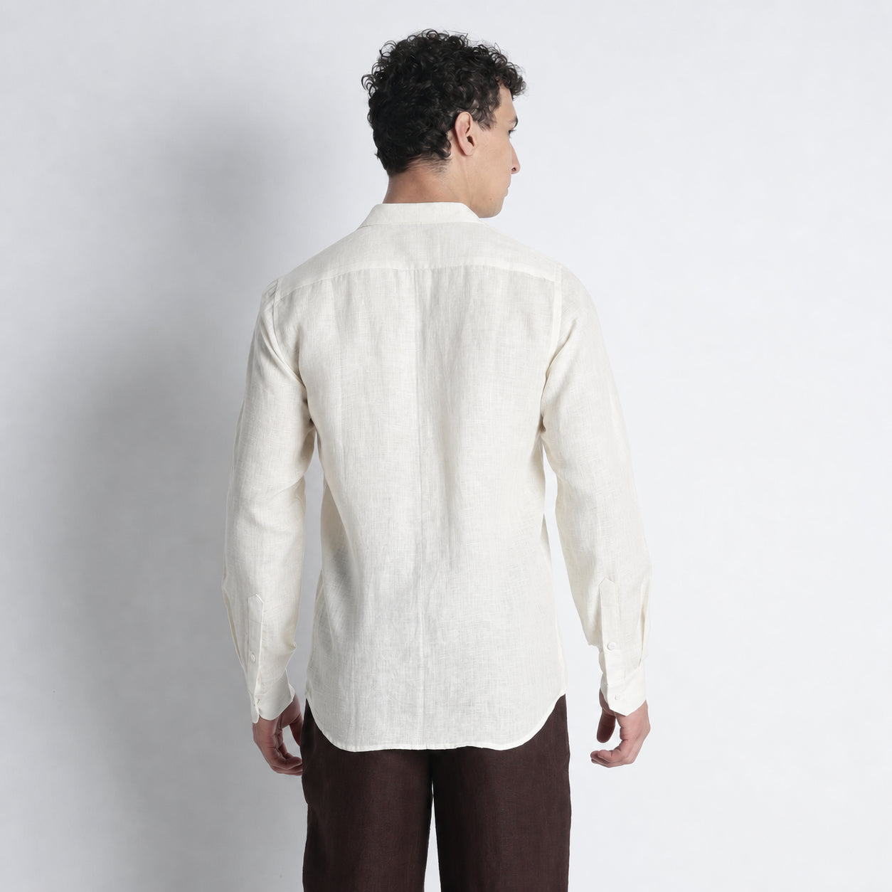 Serpent – Premium Shawl Collar Linen Shirt – Butter