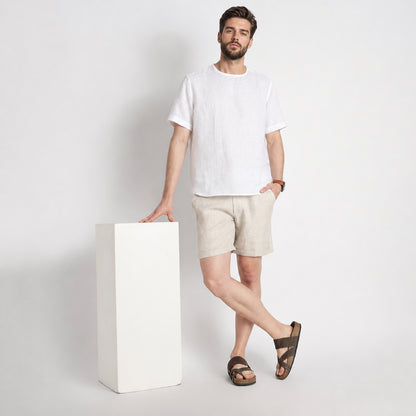 Bangkok – Premium Linen Shorts – Sand